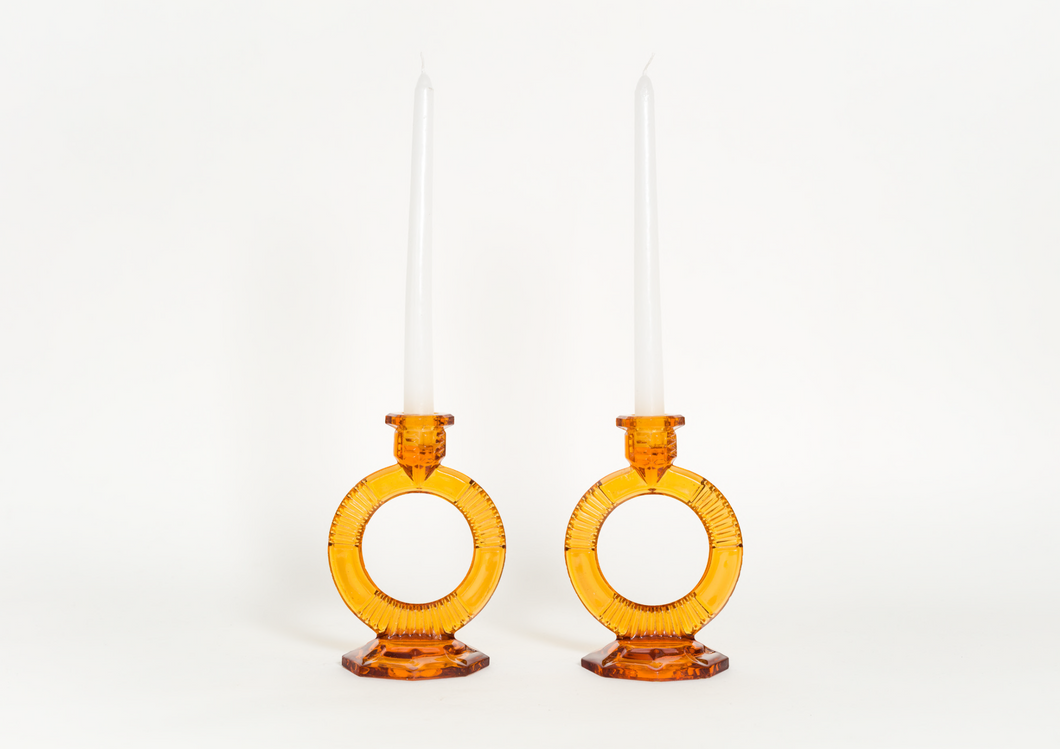 Glass Candle Holders